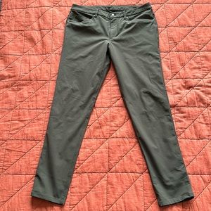 Lululemon ABC Slim Pants Olive Green (Size 34)